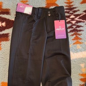 Girls black softball pants